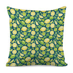Lime And Lemon Pattern Print Pillow Cover