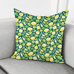 Lime And Lemon Pattern Print Pillow Cover