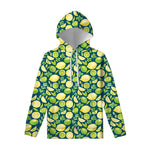 Lime And Lemon Pattern Print Pullover Hoodie
