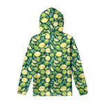 Lime And Lemon Pattern Print Pullover Hoodie