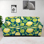 Lime And Lemon Pattern Print Sofa Cover