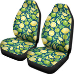 Lime And Lemon Pattern Print Universal Fit Car Seat Covers
