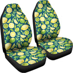 Lime And Lemon Pattern Print Universal Fit Car Seat Covers
