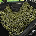 Lime Green And Black Snakeskin Print Pet Car Back Seat Cover