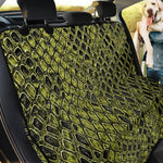 Lime Green And Black Snakeskin Print Pet Car Back Seat Cover