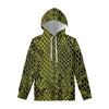 Lime Green And Black Snakeskin Print Pullover Hoodie