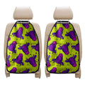 Lime Green And Purple Cow Pattern Print Car Seat Organizers