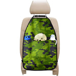 Lime Green Camouflage Print Car Seat Organizers