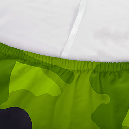 Lime Green Camouflage Print Sofa Cover