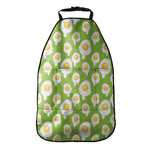 Lime Green Fried Eggs Pattern Print Car Seat Organizers