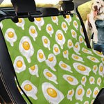 Lime Green Fried Eggs Pattern Print Pet Car Back Seat Cover