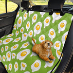 Lime Green Fried Eggs Pattern Print Pet Car Back Seat Cover