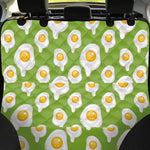 Lime Green Fried Eggs Pattern Print Pet Car Back Seat Cover