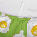 Lime Green Fried Eggs Pattern Print Sofa Cover