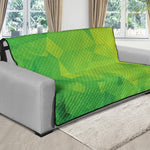 Lime Green Polygonal Geometric Print Futon Protector