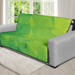 Lime Green Polygonal Geometric Print Futon Protector