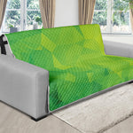 Lime Green Polygonal Geometric Print Futon Protector