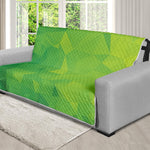 Lime Green Polygonal Geometric Print Futon Protector