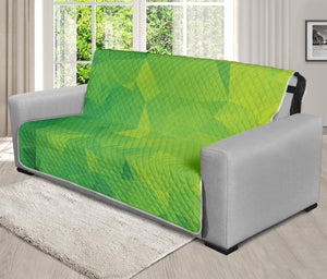 Lime Green Polygonal Geometric Print Futon Protector