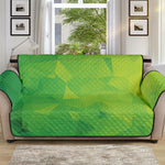 Lime Green Polygonal Geometric Print Sofa Protector