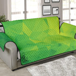 Lime Green Polygonal Geometric Print Sofa Protector