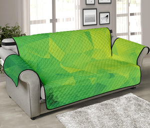 Lime Green Polygonal Geometric Print Sofa Protector