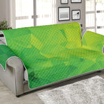 Lime Green Polygonal Geometric Print Sofa Protector