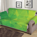 Lime Green Polygonal Geometric Print Sofa Protector