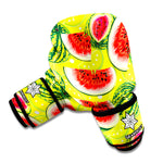 Lime Green Watermelon Pattern Print Boxing Gloves