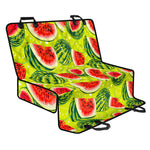Lime Green Watermelon Pattern Print Pet Car Back Seat Cover
