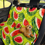 Lime Green Watermelon Pattern Print Pet Car Back Seat Cover