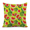 Lime Green Watermelon Pattern Print Pillow Cover