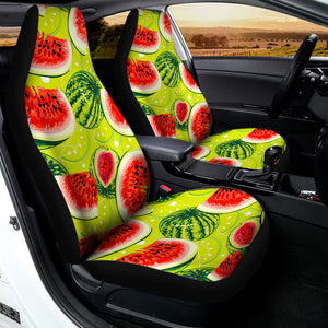 Lime Green Watermelon Pattern Print Universal Fit Car Seat Covers