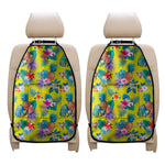 Lime Hawaiian Pineapple Pattern Print Car Seat Organizers