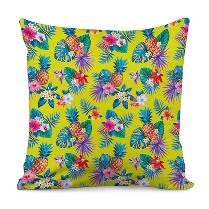 Lime Hawaiian Pineapple Pattern Print Pillow Cover