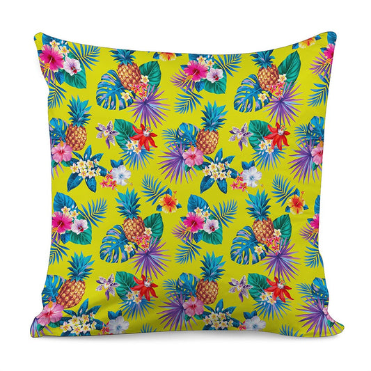 Lime Hawaiian Pineapple Pattern Print Pillow Cover
