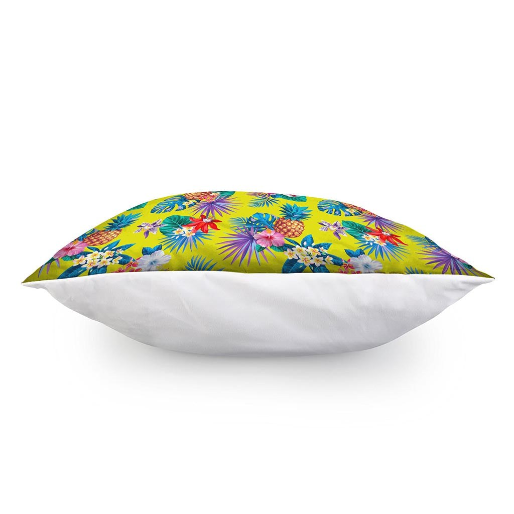 Lime Hawaiian Pineapple Pattern Print Pillow Cover