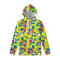 Lime Hawaiian Pineapple Pattern Print Pullover Hoodie