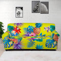 Lime Hawaiian Pineapple Pattern Print Sofa Cover