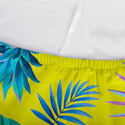 Lime Hawaiian Pineapple Pattern Print Sofa Cover