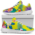 Lime Hawaiian Pineapple Pattern Print Sport Shoes GearFrost