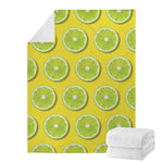 Lime Slices Pattern Print Blanket
