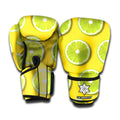 Lime Slices Pattern Print Boxing Gloves