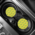 Lime Slices Pattern Print Car Coasters