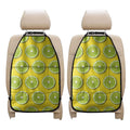 Lime Slices Pattern Print Car Seat Organizers