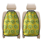 Lime Slices Pattern Print Car Seat Organizers