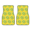 Lime Slices Pattern Print Front Car Floor Mats