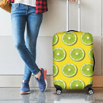 Lime Slices Pattern Print Luggage Cover
