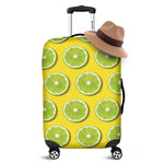 Lime Slices Pattern Print Luggage Cover