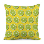 Lime Slices Pattern Print Pillow Cover
